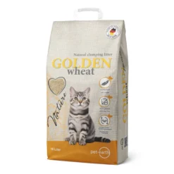 Golden Grey Areia de gato de aglutinação de trigo