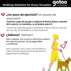 Gotoo Arnês ajustável estampado castanho para cães