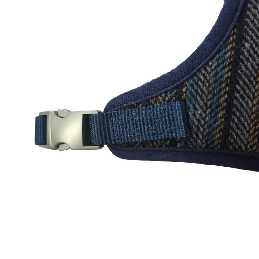 Gotoo Arnês tipo camisola Tweed azul para cães