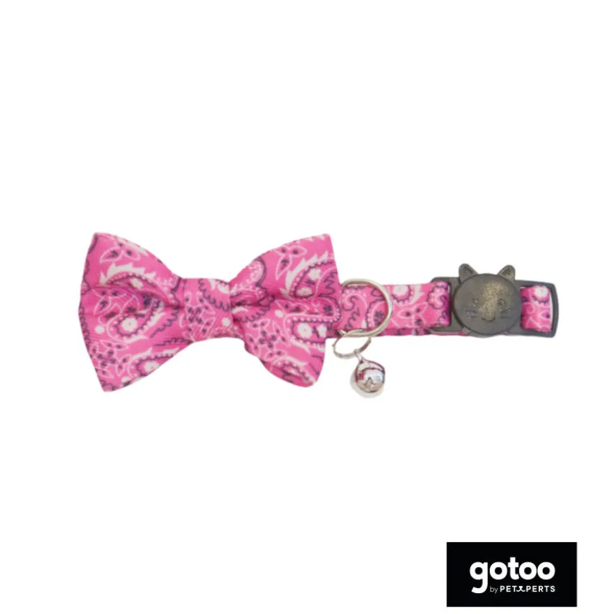 Gotoo Coleira com guizo rosa para gatos