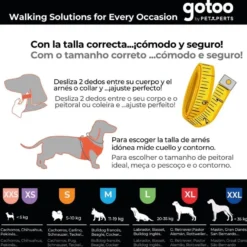 Gotoo Coleira de nylon vermelha para cães