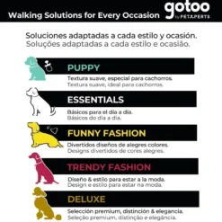 Gotoo Coleira de nylon vermelha para cães