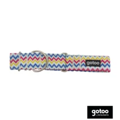 Gotoo Coleira estampada colorida para cães