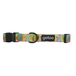 Gotoo Coleira estampada tie die para cães