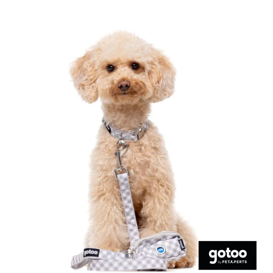 Gotoo Coleira estampada xadrez para cães