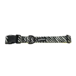 Gotoo Coleira estampada zebra para cães