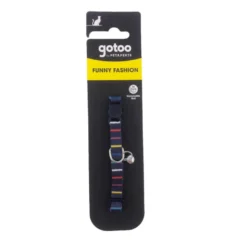 Gotoo Coleira nylon colorida para gatos