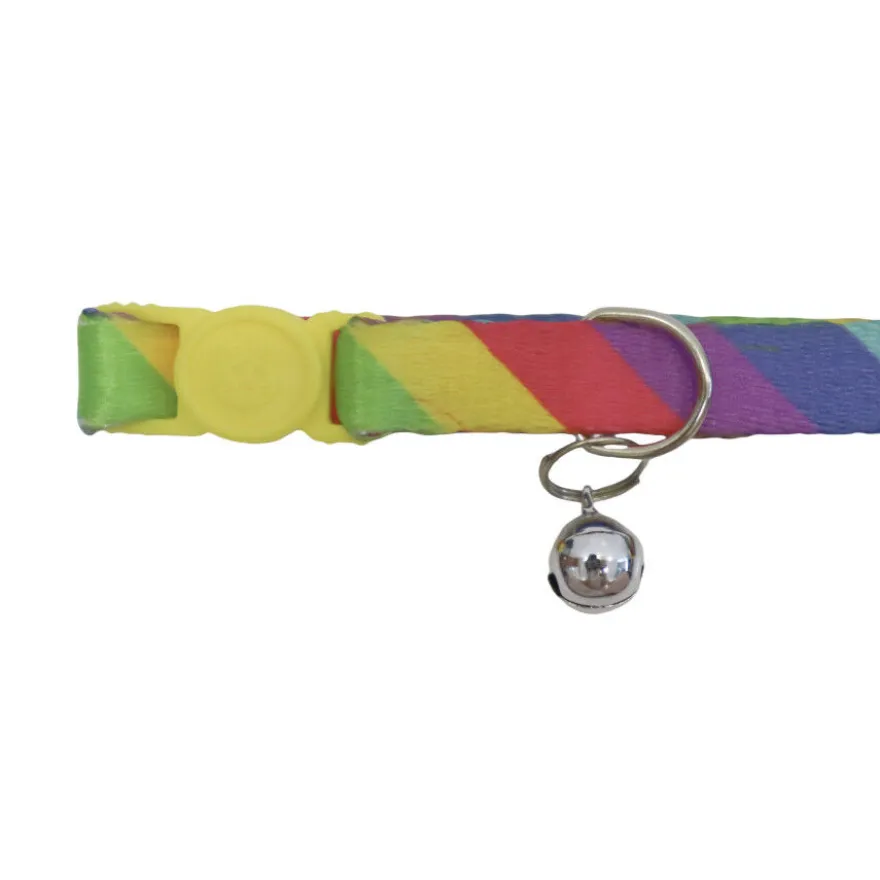 Gotoo Coleira nylon colorida para gatos