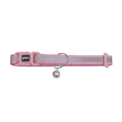 Gotoo Coleira nylon rosa para gatos