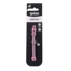 Gotoo Coleira nylon rosa para gatos