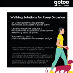 Gotoo Coleira reflexiva de nlyon azul para cães