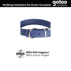 Gotoo Coleira vegan azul para gatos