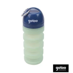 Gotoo Garrafa Bebedouro Portátil em Silicone Azul e Verde para cães e gatos