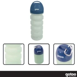 Gotoo Garrafa Bebedouro Portátil em Silicone Azul e Verde para cães e gatos