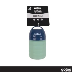 Gotoo Garrafa Bebedouro Portátil em Silicone Azul e Verde para cães e gatos
