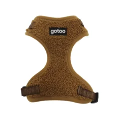 Gotoo Peitoral ajustável teddy castanho para cães