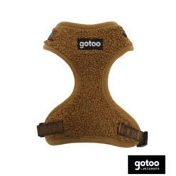 Gotoo Peitoral ajustável teddy castanho para cães