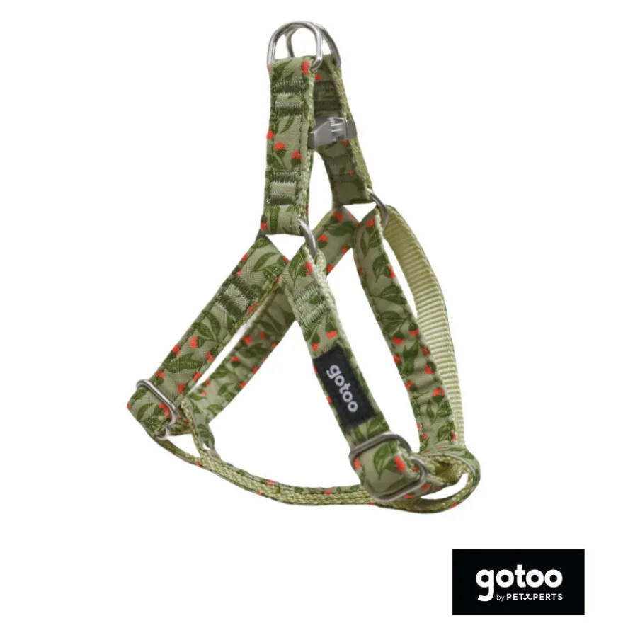 Gotoo Peitoral estampado floral para cães