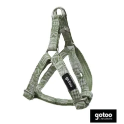 Gotoo Peitoral estampado folhas para cães
