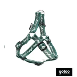 Gotoo peitoral estampado verde para cães