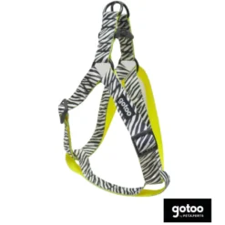 Gotoo Peitoral estampado zebra para cães