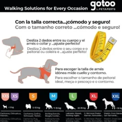 Gotoo Peitoral mesh vermelho refletor para cães
