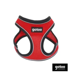 Gotoo Peitoral mesh vermelho refletor para cães