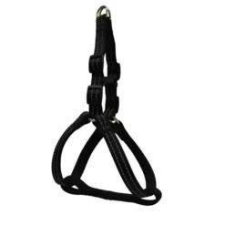 Gotoo Peitoral preto de nylon refletor para cães