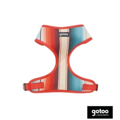Gotoo Peitoral tecido estampado colorido para cães