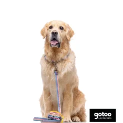 Gotoo Porta-sacoscom estampado de riscas zig-zag para cães