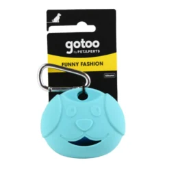 Gotoo Porta sacos de silicone azul para cães