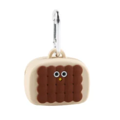 Gotoo Porta-sacos de silicone castanho para cães