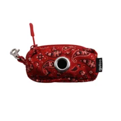 Gotoo Porta saco vermelho estampado caxemira para cães