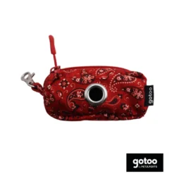 Gotoo Porta saco vermelho estampado caxemira para cães