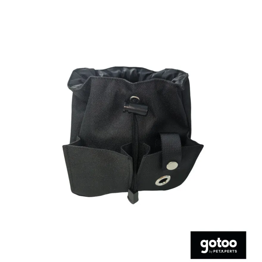 Gotoo Porta snacks preta para cães