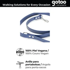 Gotoo Trela Biothane azul para cães