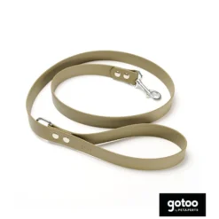 Gotoo Trela Biothane verde oliva para cães