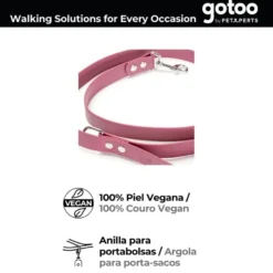 Gotoo Trela Biothane Vermelha Vinho para Cães