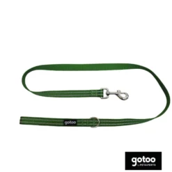 Gotoo Trela de nylon refletora verde para cães