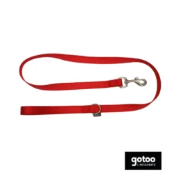Gotoo Trela de nylon vermelha para cães