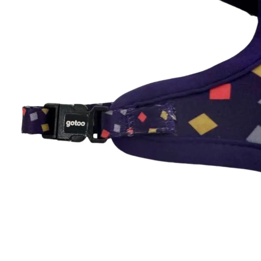 Gotoo Trela e peitoral estampado geométrico para gatos