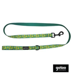 Gotoo Trela estampada amarela para cães