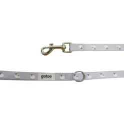 Gotoo Trela estampada cinza para cães