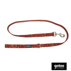 Gotoo Trela estampada de caxemira vermelha para cão