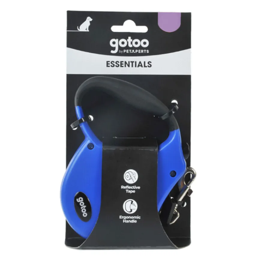 Gotoo Trela extensível azul para cães