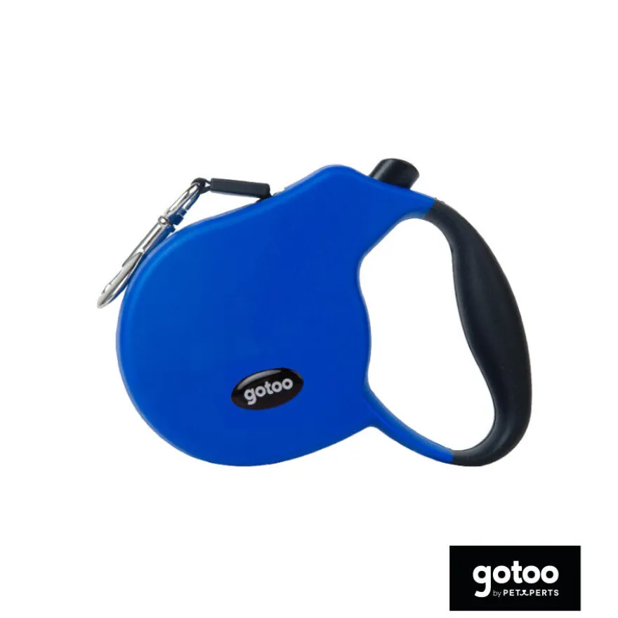 Gotoo Trela extensível azul para cães