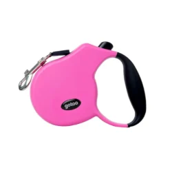 Gotoo Trela extensível rosa para cães