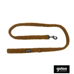 Gotoo Trela veludo castanha para cães