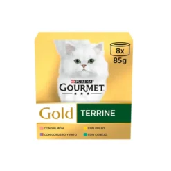 Gourmet Gold Alimento húmido de carnes em terrine para gatos