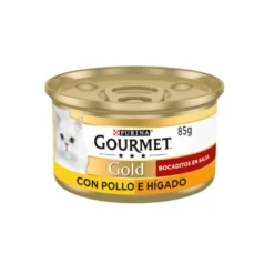 Gourmet Gold Alimento húmido de frango e fígado para gatos